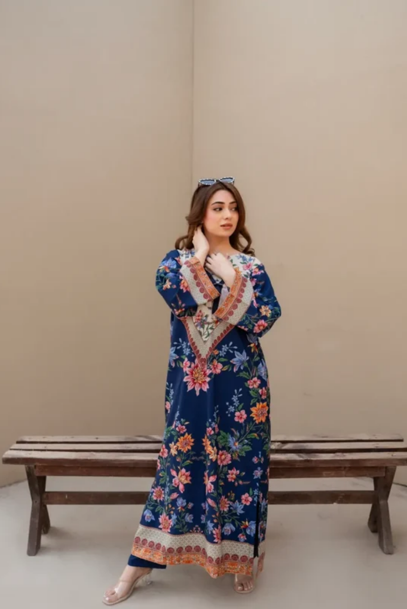 Floral Majesty Kaftan 2PC