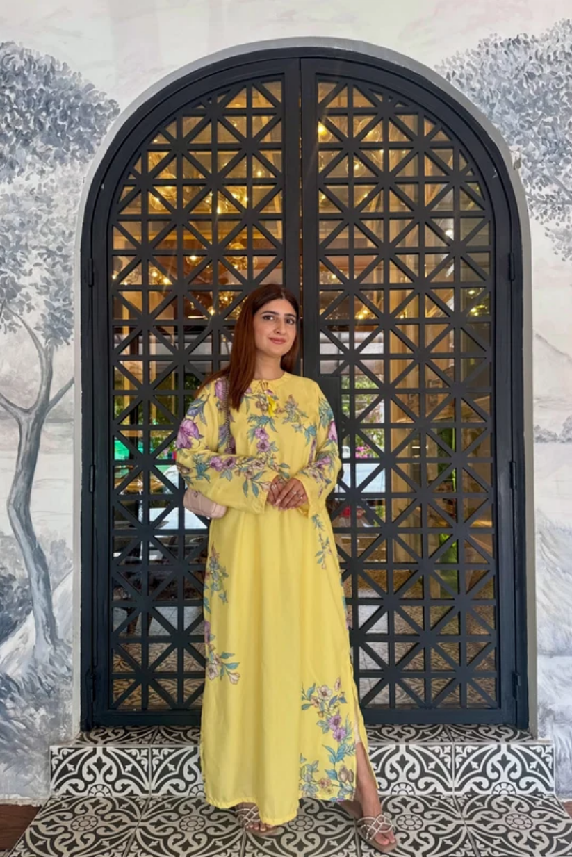 Lemon Blossom Kaftan 1PC