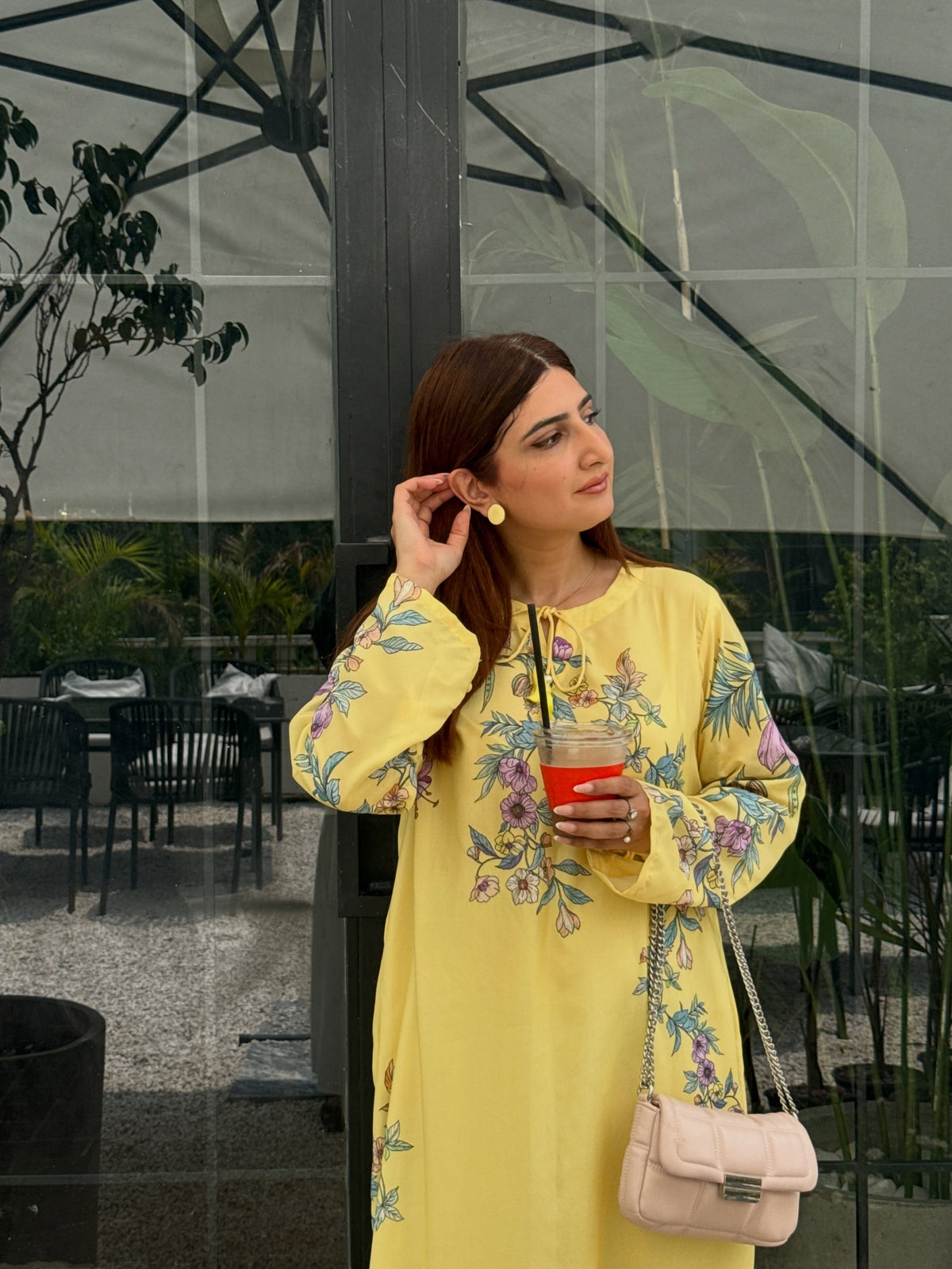 Lemon Blossom Kaftan 1PC