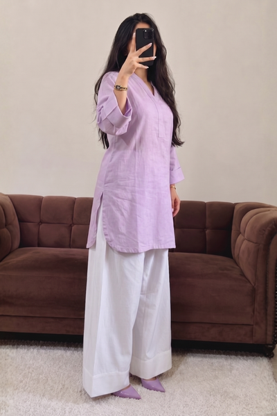 Lilac Farshi 2PC Stitched