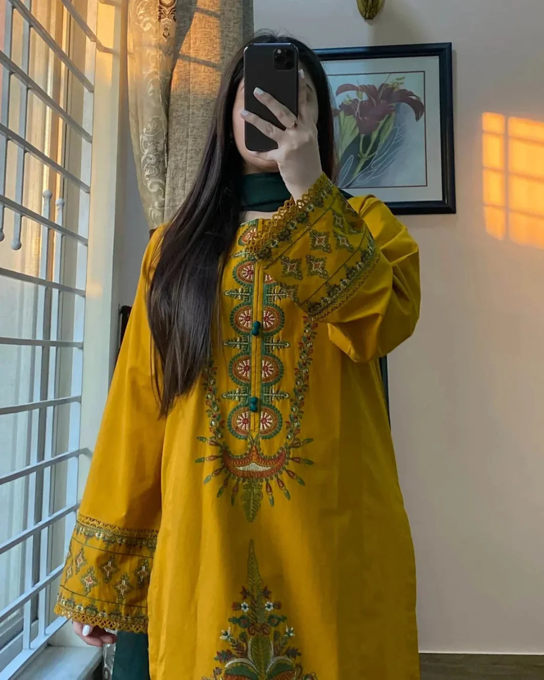 Zuni Mustard 3PC Stitched