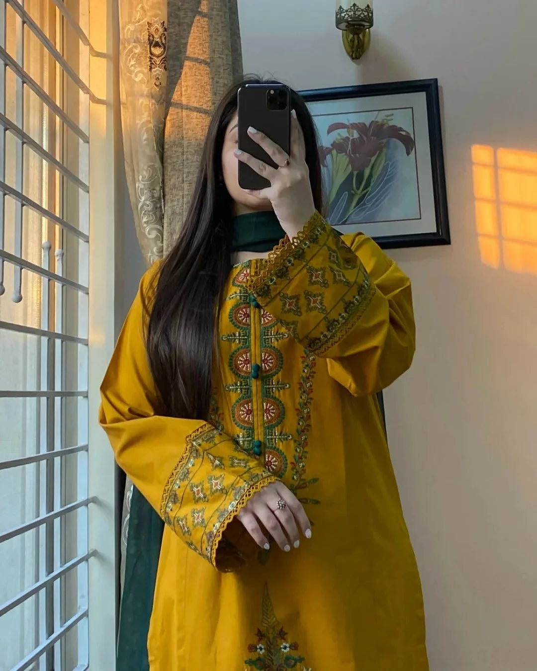 Zuni Mustard 3PC Stitched