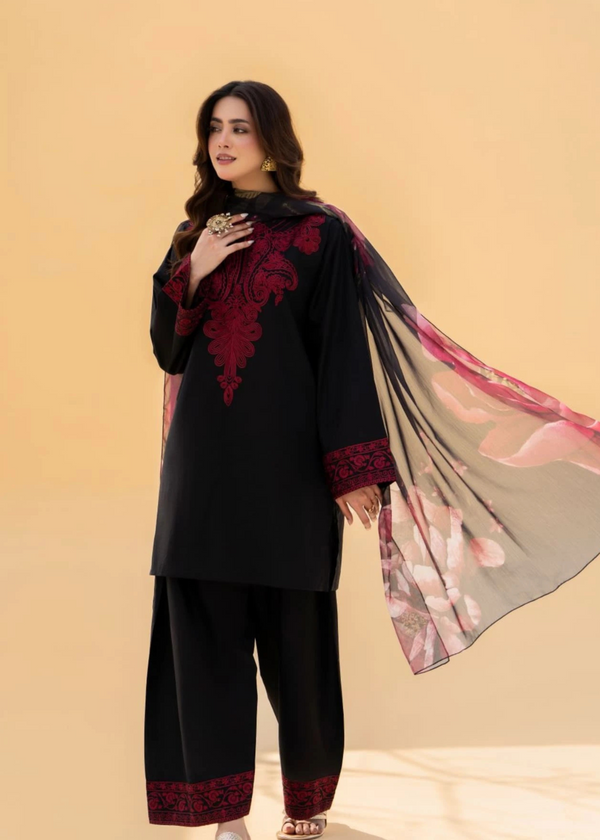 Noir Rouge 3 PC Stitched