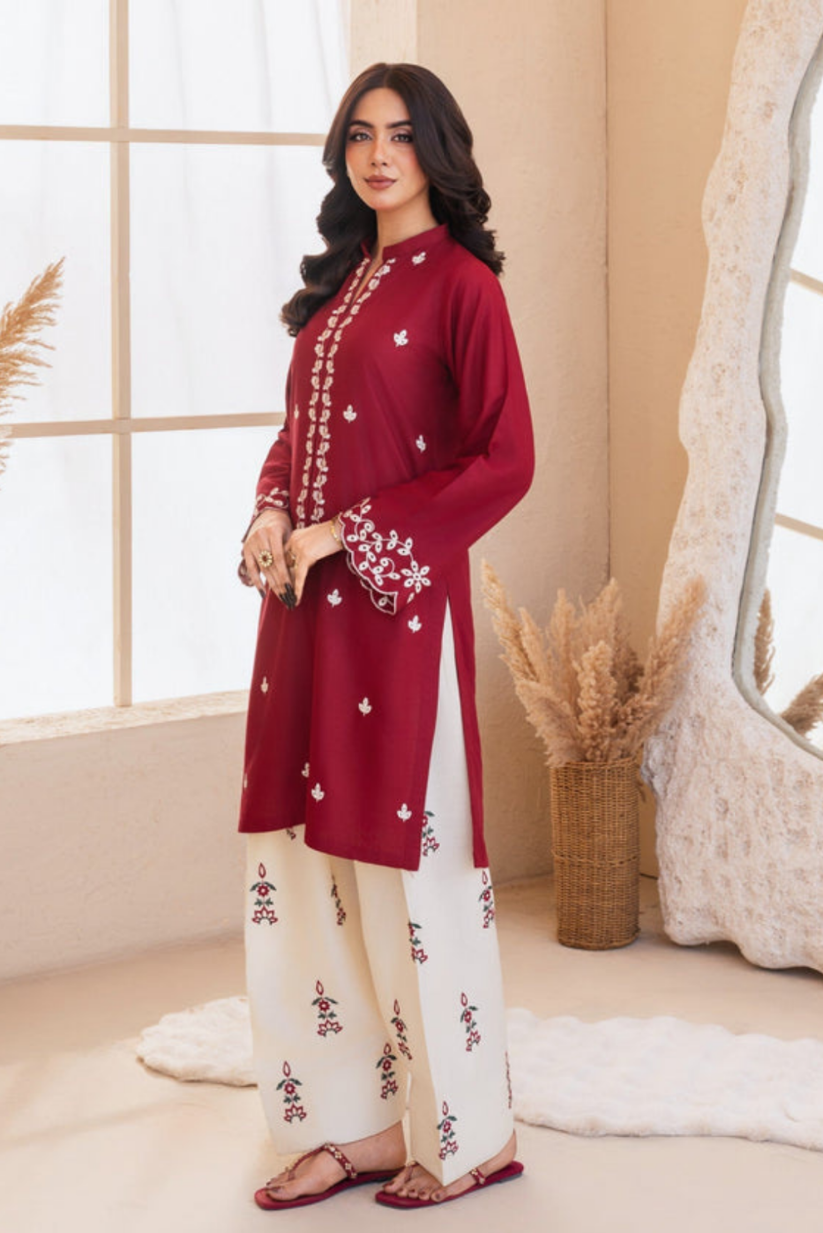 Berry Stitched Shirt