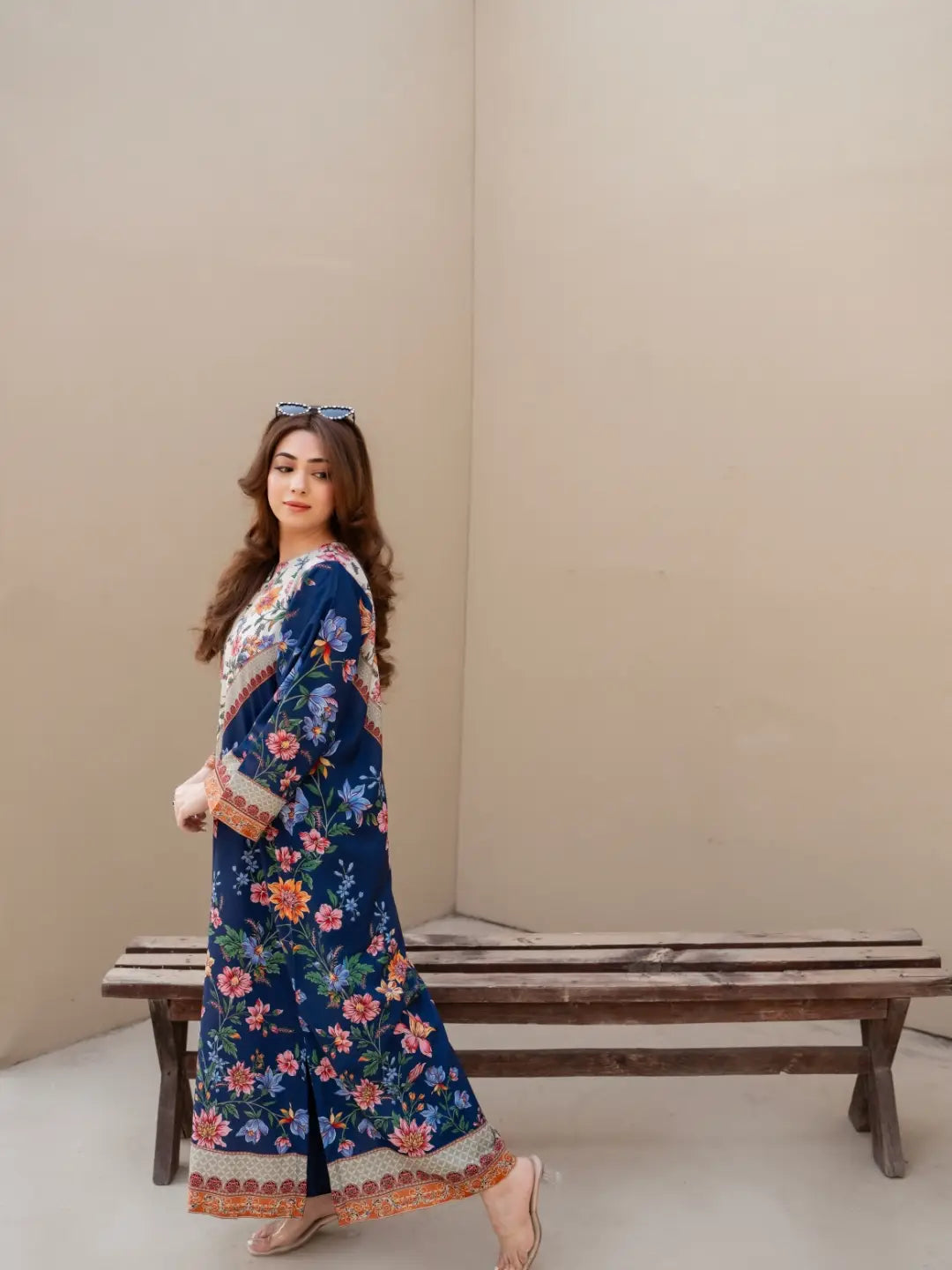 Floral Majesty Kaftan 2PC