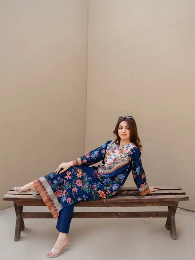 Floral Majesty Kaftan 2PC