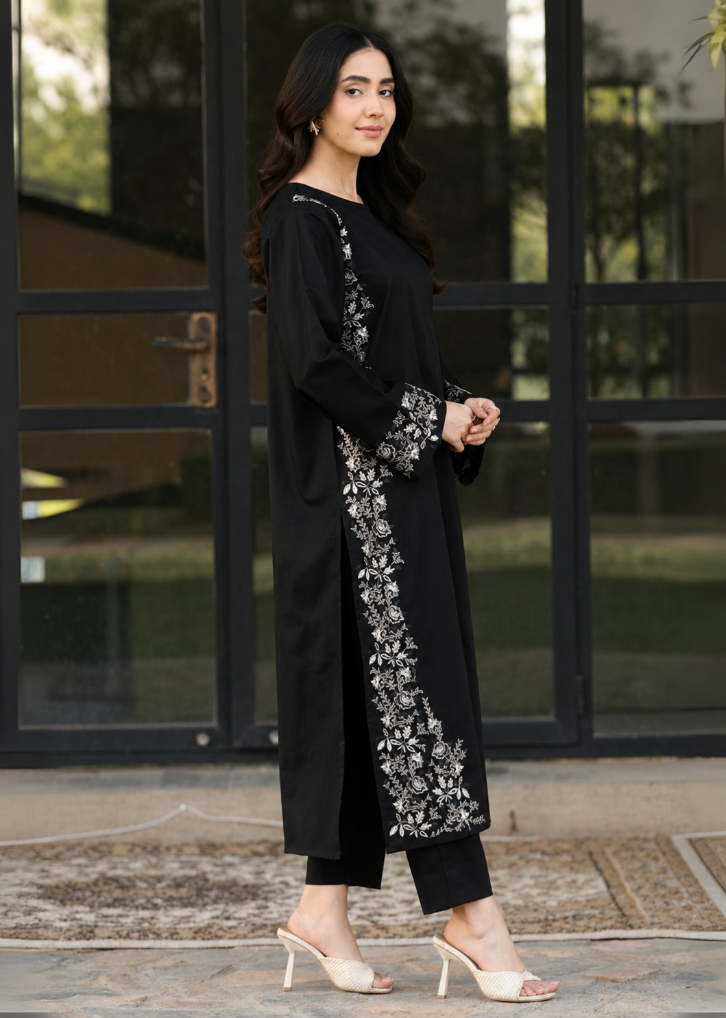 Grace Black 2PC Stitched