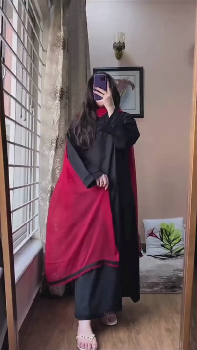 Royal Black 3PC Stitched